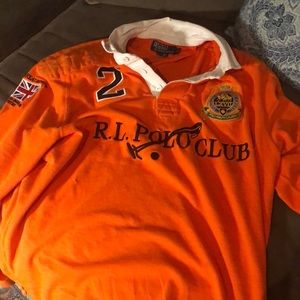 Polo Ralph lauren vintage rugby shirt . Well worn!